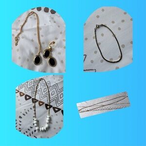 Elegant Black and Gold Jewelry Set